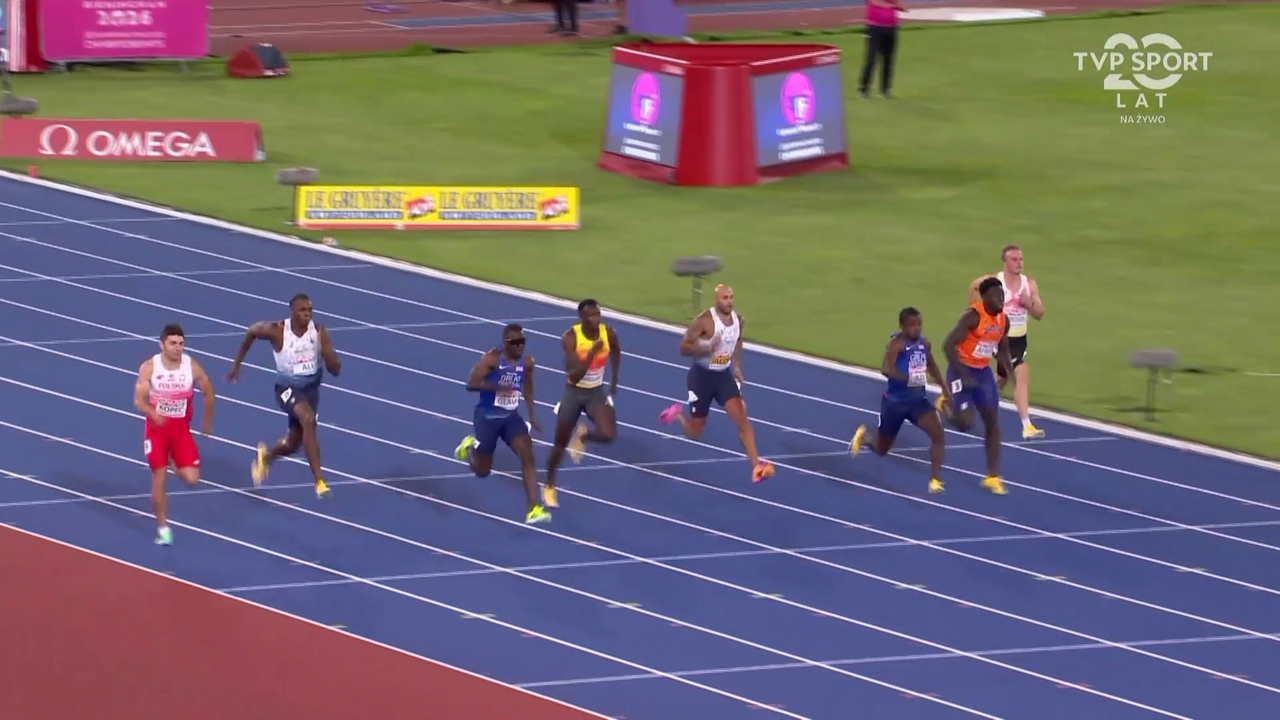 ME 2026: bardzo dobry występ Dominika Kopcia w finale biegu na 100 m! [WIDEO]
